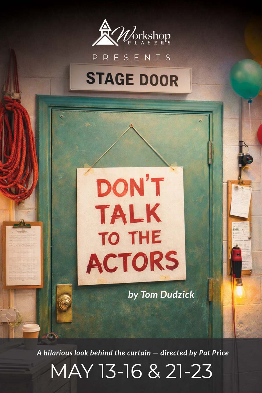 A fast-paced backstage comedy, Don’t Talk to the Actors follows a young playwright whose Broadway dreams are thrown into hilarious chaos by larger-than-life theater personalities.